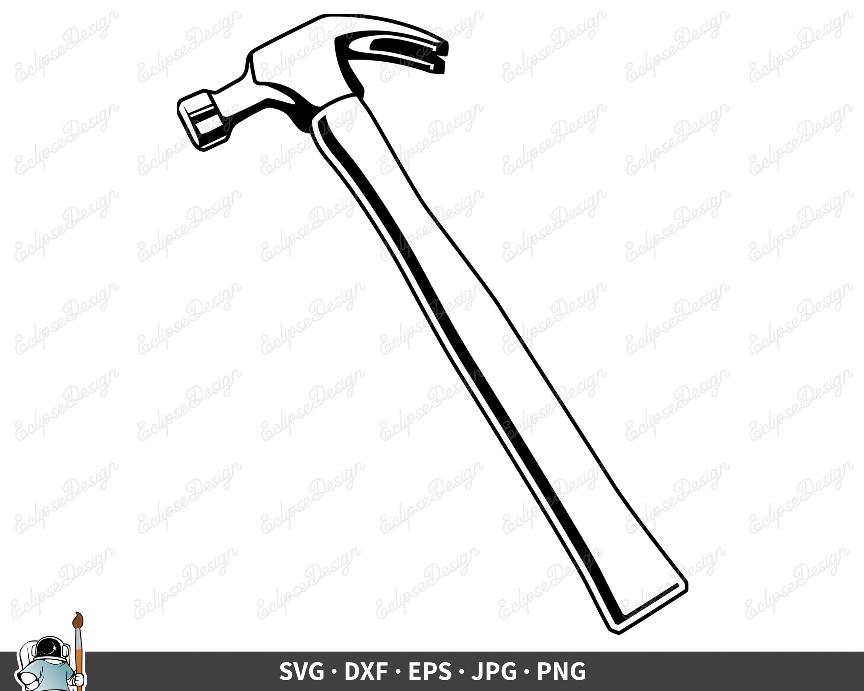 Hammer Outline SVG Cut File Claw Hammer Svg Thor Hammer Svg Hammer Tool hammer-outline-svg-cut-file-claw-hammer-svg-thor-hammer-svg-hammer-tool