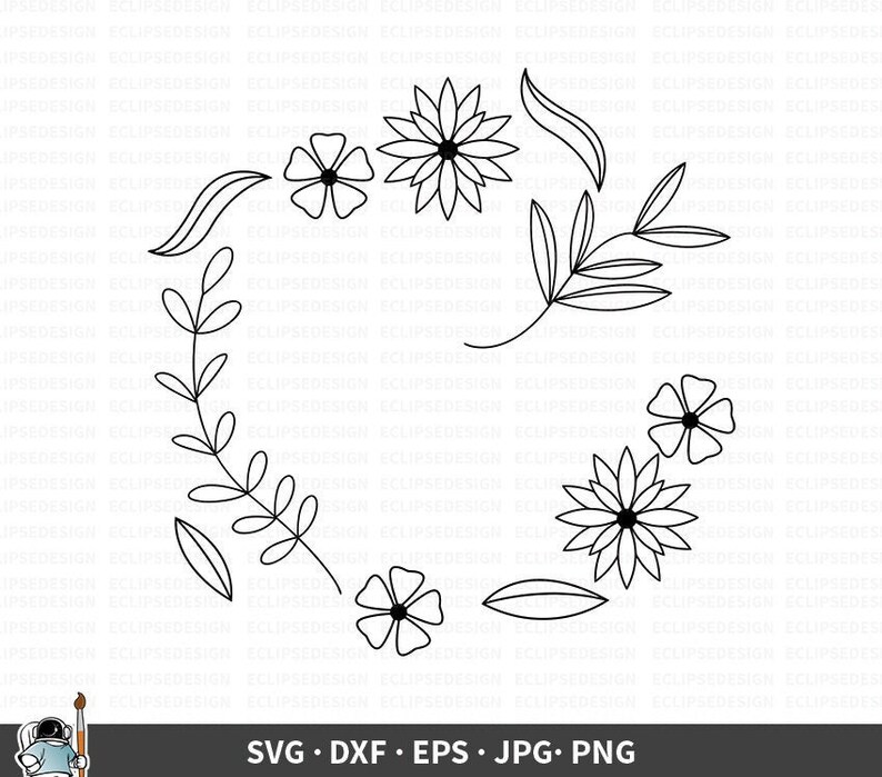 Free Free 337 Silhouette Flower Border Svg SVG PNG EPS DXF File