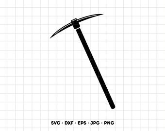Spitzhacke Bergbau SVG Clipart PNG Cricut Silhouette (Sofortiger digitaler Download)