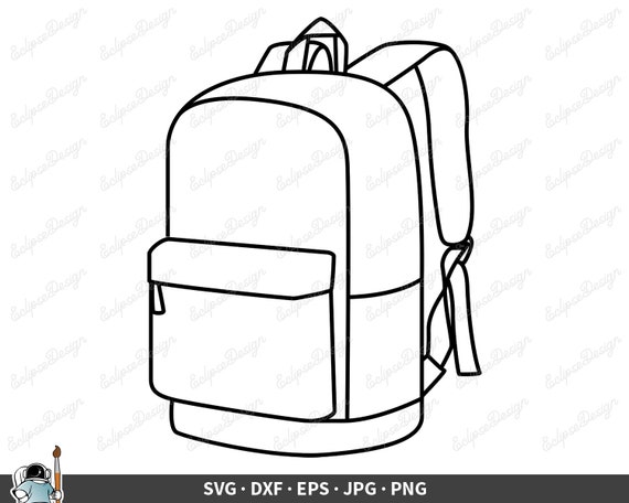 Backpack SVG Backpack Clip Art Vector Backpack Clipart - Etsy
