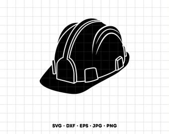 Construction Hard Hat SVG Clipart PNG Cricut Silhouette (Instant Digital Download)