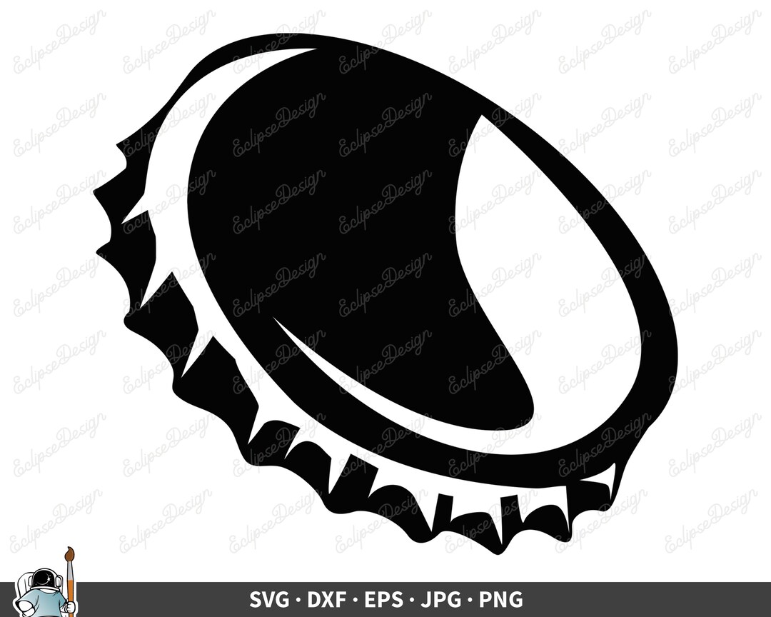 Bottlecap SVG Soda Bottle Cap Clip Art Cut File Silhouette Etsy