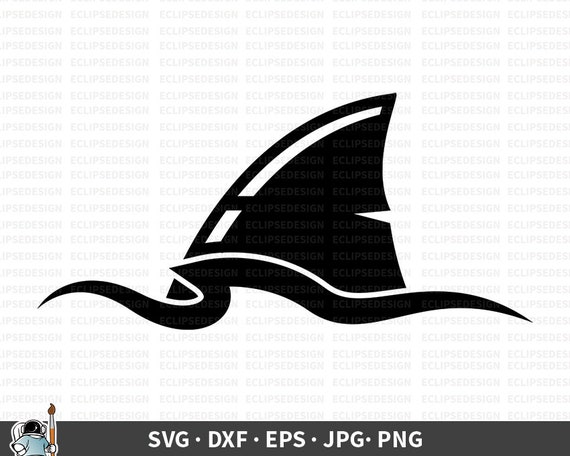 Download Shark Fin Svg Shark Vector Ocean Clipart Shark Fin Cricut Etsy
