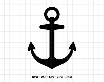 Anchor Sailing SVG Clipart PNG Cricut Silhouette (Instant Digital Download)