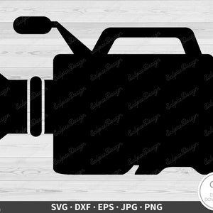 Video Camera SVG Film Camcorder Clip Art Cut File Silhouette Instant Digital Download