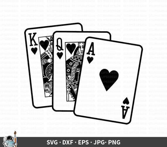 Download Playing Cards Svg King Queen Ace Svg Cards Vector Cards Etsy