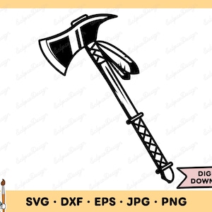 Hatchet Tomahawk SVG Hatchet PNG Hatchet SVG Hatchet Clip Art Cut File Silhouette Instant Digital Download