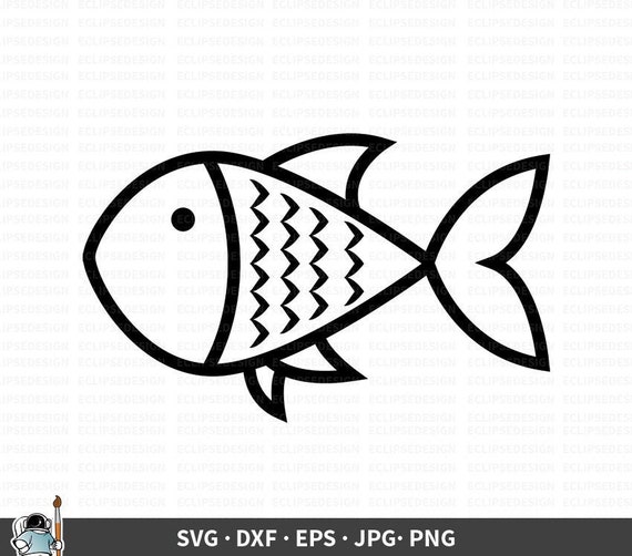 Download Drawn Fish Svg Fish Vector Fish Clipart Fish Cricut Fish Etsy