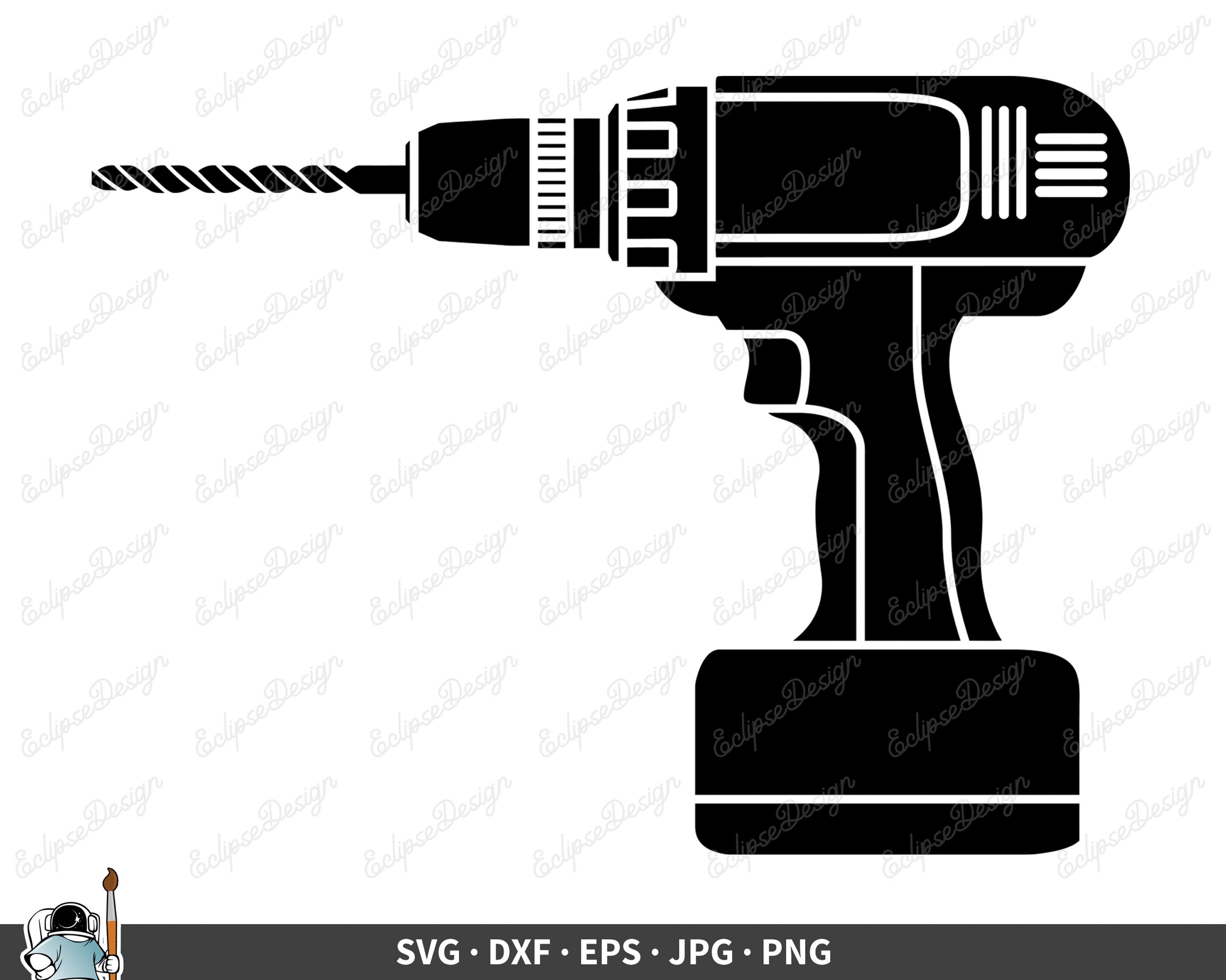 Taladro SVG Herramientas Clip Art Vector Power Drill Clipart - Etsy México