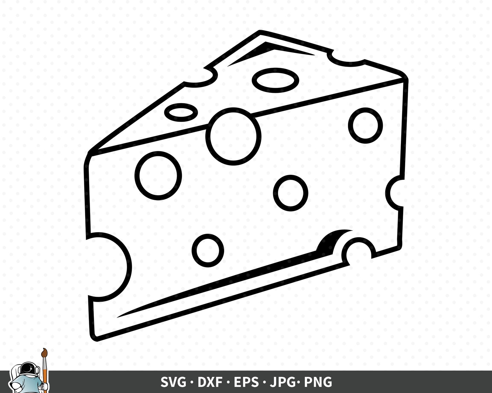 Swiss Cheese SVG Swiss Cheese Vector Cheese Clipart Cheese | Etsy