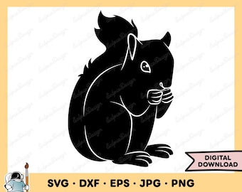 Imágenes prediseñadas de ardilla en formato SVG y PNG (descarga digital instantánea)