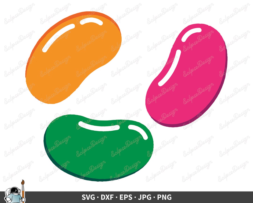 Jelly Beans SVG Clip Art Cut File Silhouette Dxf Eps Png Jpg - Etsy ...