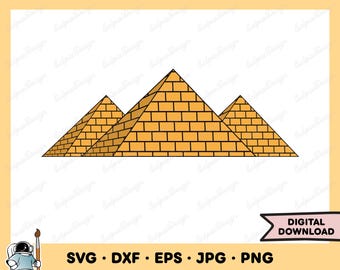 Pyramid SVG - Ancient Egypt Great Pyramid Egyptian Tomb Silhouette Clip ...