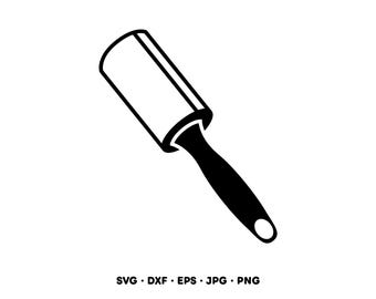 Lint Roller SVG Clipart PNG Cricut Silhouette (Instant Digital Download)