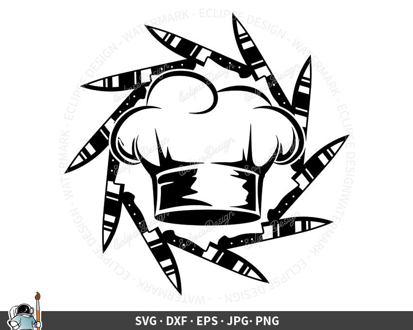 Chef Eps Chef Files for Cricut Chef Vector Chef Png Chef Cut Files For Silhouette Cook Svg Cooking Chef Dxf Chef SVG Chef Clipart