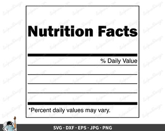 Nutrition Label - Etsy