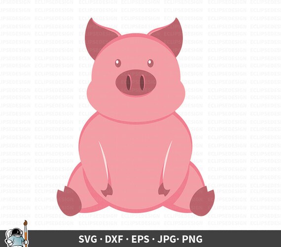 Download Pig Svg Pig Silhouette Pig Clip Art Farm Svg Pig Farmer Etsy