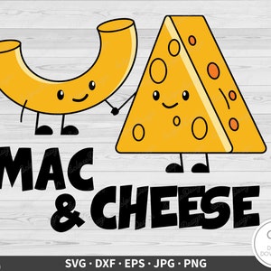 Mac and Cheese Macaroni SVG • Clip Art Cut File Silhouette dxf eps png jpg • Instant Digital Download