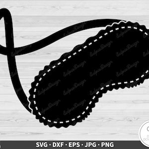 Schlafmaske SVG Clip Art Cut Datei Silhouette Sofortiger digitaler Download dxf eps png jpg