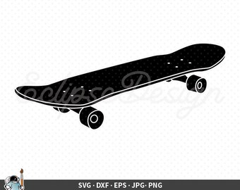 Cut Files For Silhouette Eps Png Skate Board Bottom SVG Vector Dxf Skate Board Clipart Skate Board Files for Cricut Skate Board Svg