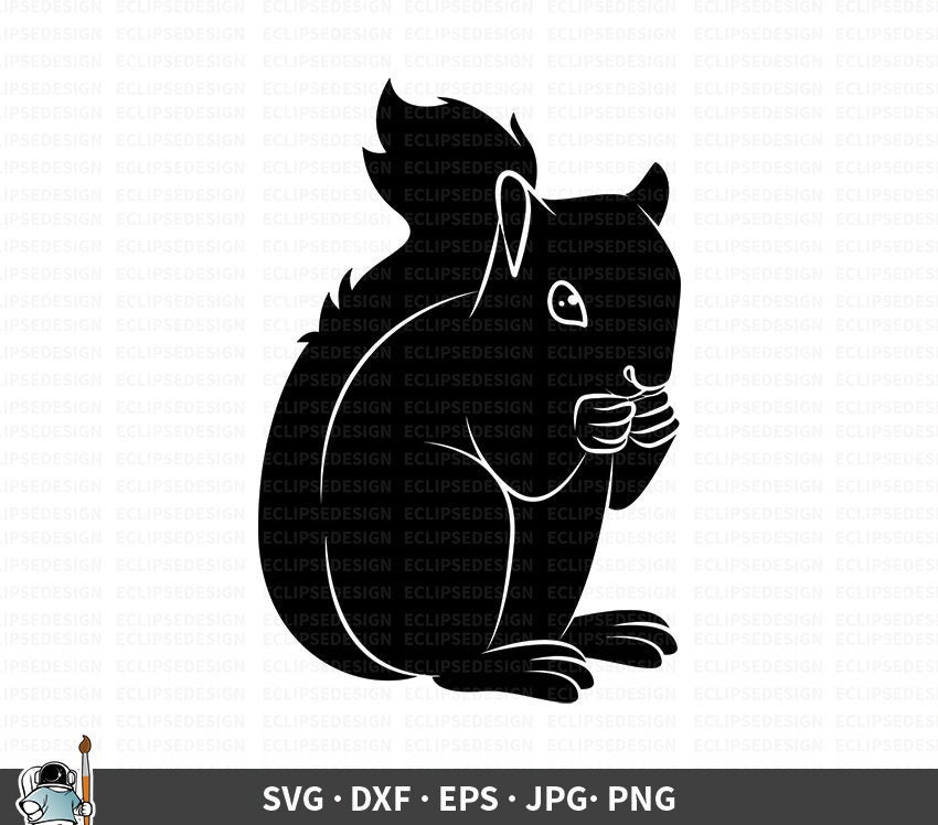 Download Squirrel Svg Squirrel Vector Squirrel Clipart Squirrel Cricut Squirrel Cut File Squirrel Silhouette Cute Critter Svg