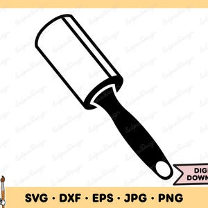 Fusselrolle SVG Fusselrolle PNG Clip Art Cut Datei Silhouette Sofortiger digitaler Download