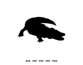 Alligator SVG Clip Art PNG Sofortiger digitaler Download