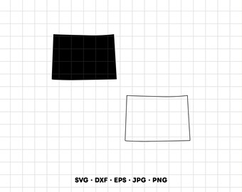 Colorado Art State SVG Clipart PNG Cricut Silhouette (Instant Digital Download)