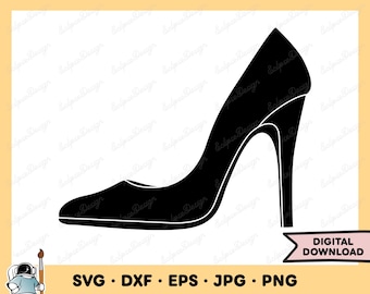 Schuhe High Heels SVG Clipart PNG (Instant Digital Download)