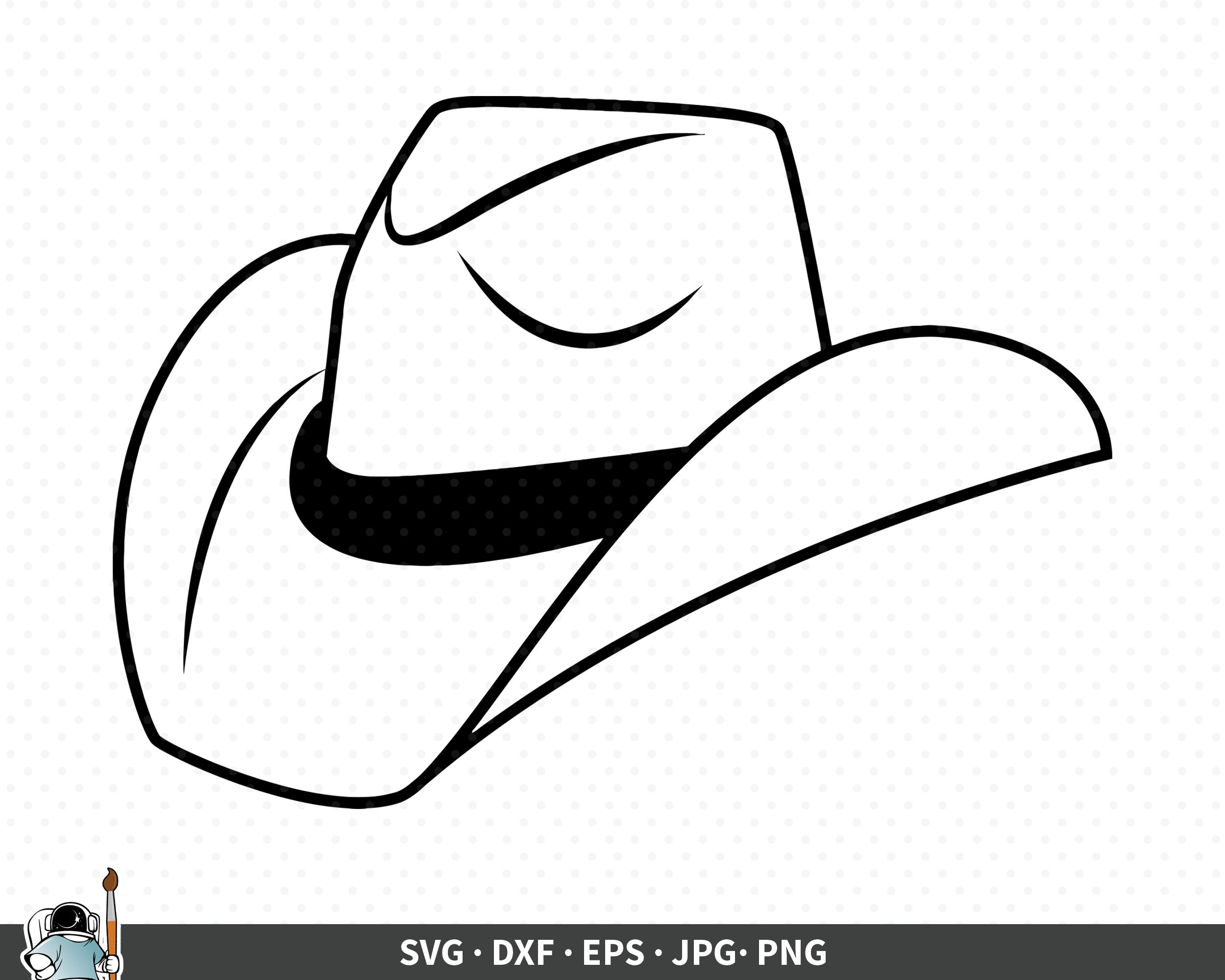 Cowboy Hat Svg Cowboy Svg Cowboy Vector Cowboy Clipart Etsy