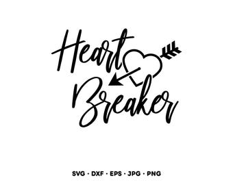 Heartbreaker SVG Clipart PNG (Instant Digital Download)