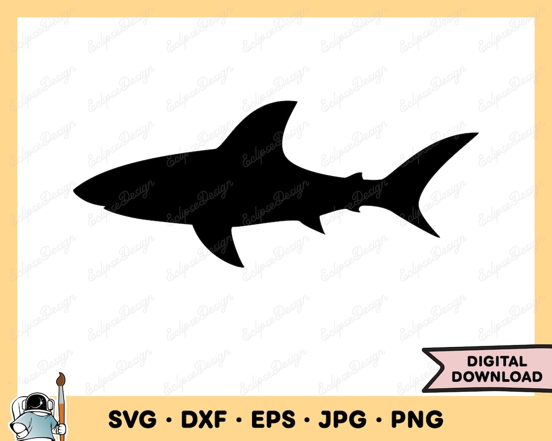 Hai-Symbol SVG Hai PNG Hai Clip Art Cut Datei Silhouette Sofortiger ...