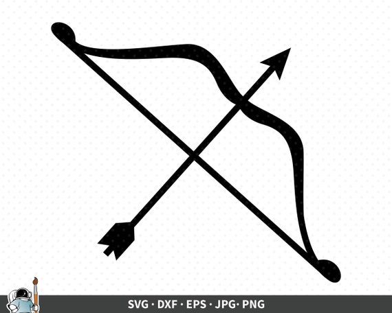 Bow and Arrow SVG Archery Vector Bow Clipart Arrow Cricut | Etsy