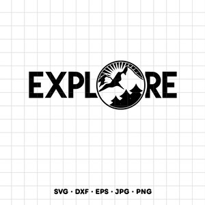 Esplora le clipart SVG e PNG di escursionismo e campeggio per Cricut e Silhouette (download digitale immediato)