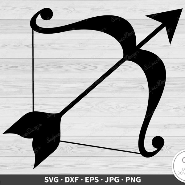 Sagittarius Zodiac Horoscope SVG • Clip Art Cut File Silhouette dxf eps png jpg • Instant Digital Download