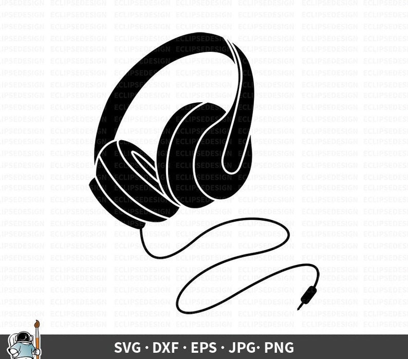 Headphones SVG Headphones Vector Headphones Clipart Etsy