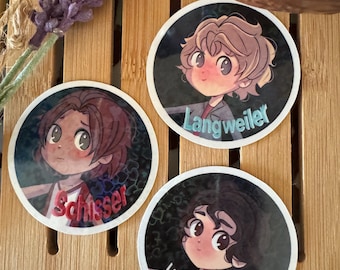 The Three Investigators Glitter Stickers