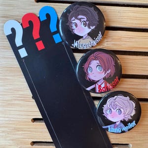 The Three Investigators Buttons