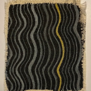 Hand painted GOLDEN WAVE patch