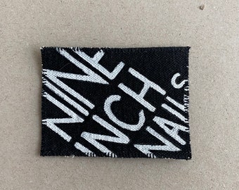 Hand painted NINE INCH NAILS patch