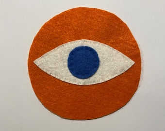 Hand-stitched felt EYE patch