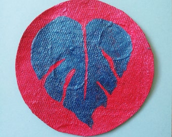 Hand painted LEAF patch
