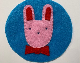 Hand made felt BUNNY patch