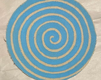 Hand painted SWIRL patch