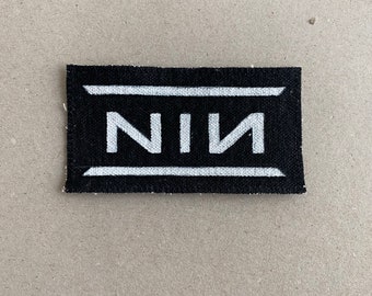 Hand painted sew on NIN patch