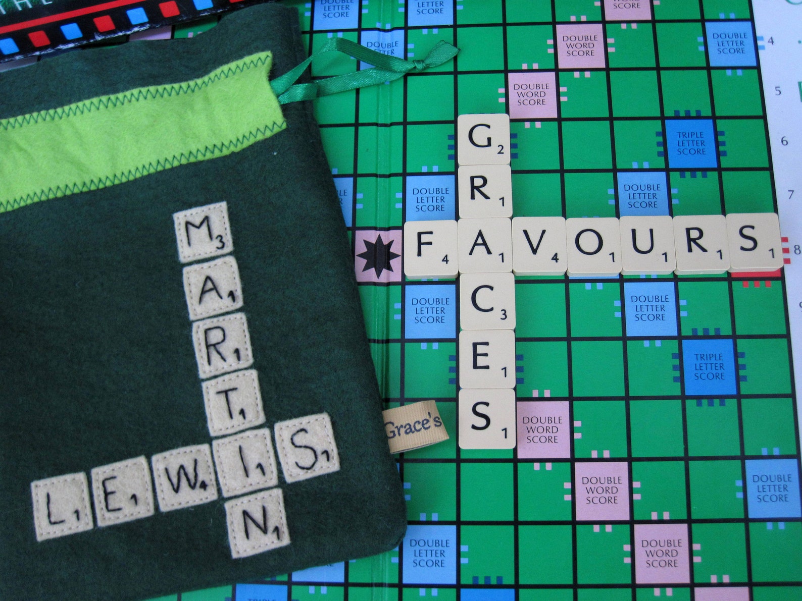 Scrabble Tile Bag Sewing Pattern: Personalized DIY Gift (PDF Pattern ...