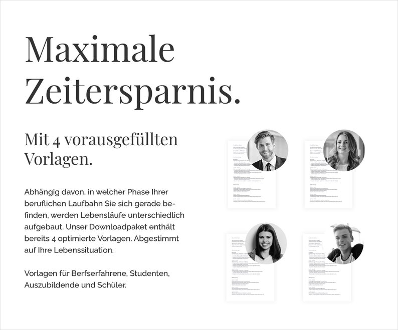German | application templates Cv Template | | eBook with videos Microsoft Word, Apple Pages, OpenOffice and LibreOffice | »VERTICAL« image 7