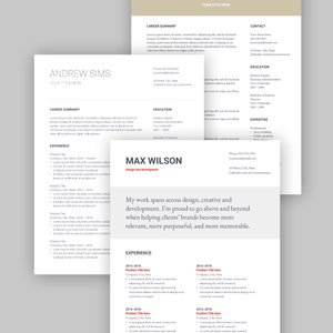 3 Google Docs Resume Template | ALL TEMPLATE PACKAGE | English