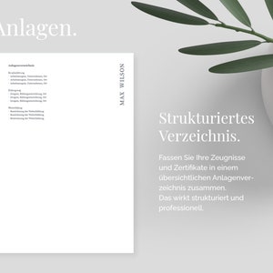 German | application templates Cv Template | | eBook with videos Microsoft Word, Apple Pages, OpenOffice and LibreOffice | »VERTICAL« image 5