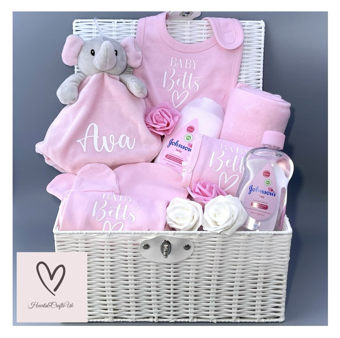 Personalised new baby hamper baby shower newborn gifts etsy